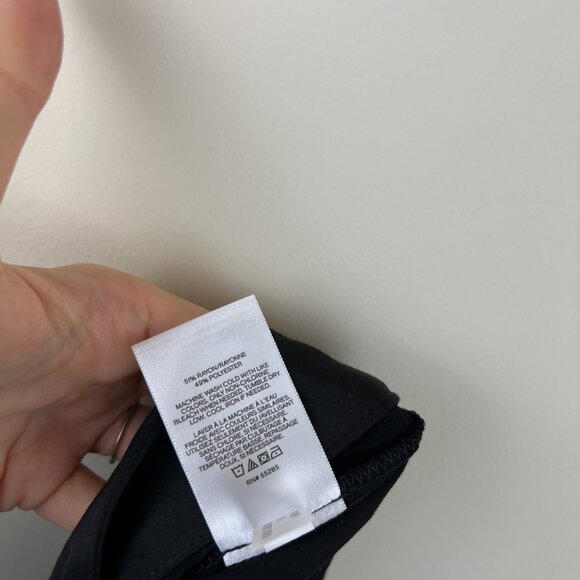 NWT Express Black Satin Ruffle Flounce High Low Maxi Skirt - Picture 6 of 7